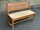 Vintage entrance bench with a storage chest 110cm