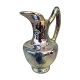Jug in gres flame of rambervillers reflection blue green golden