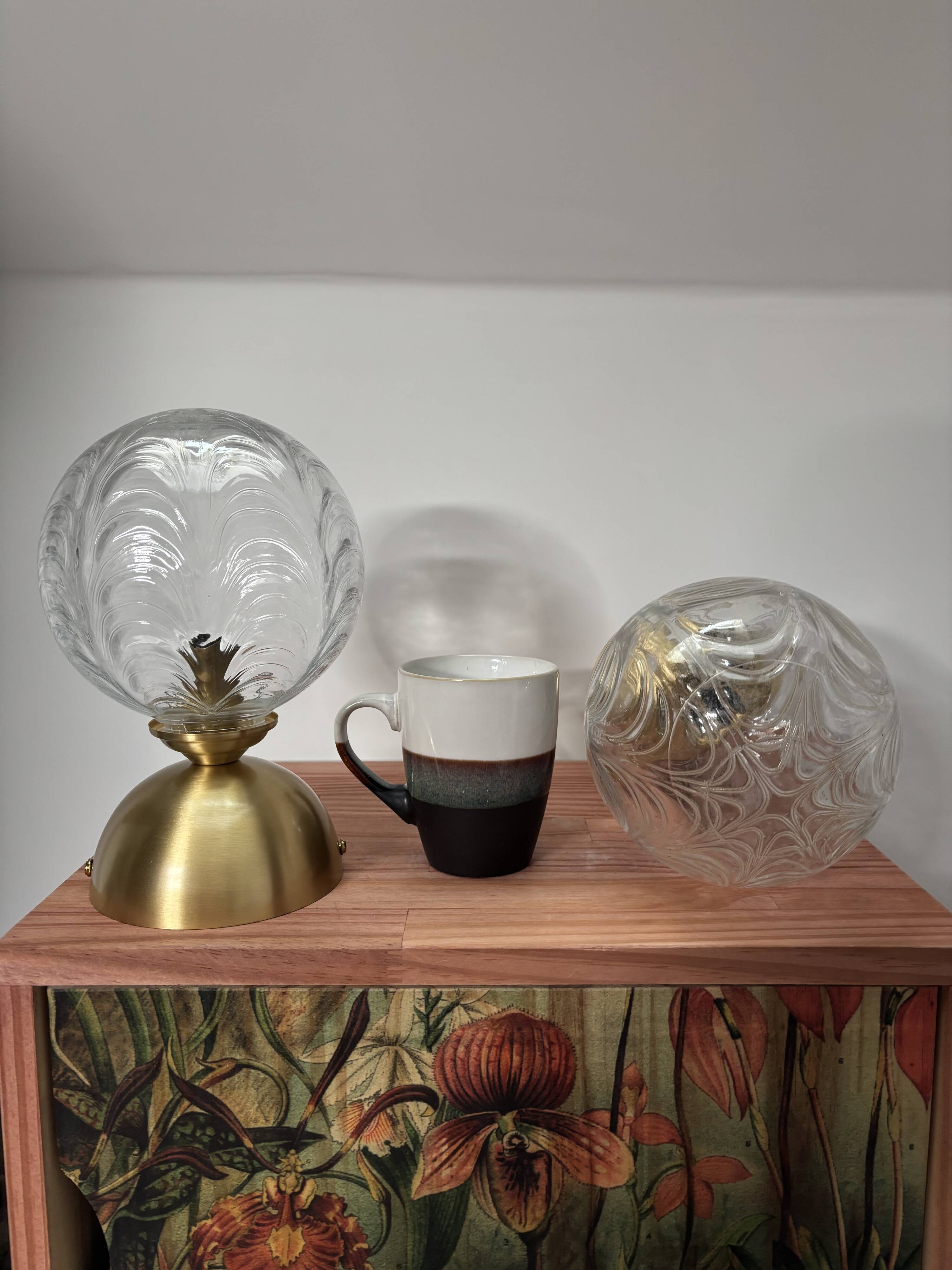 Pair of wall or ceiling lights - balls