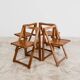 Aldo Jacober Per Alberto Bazzani 4 Sedie Mod. Trieste Anni ‘60 Design