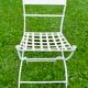 Chaise de jardin Directoire fer forgé XIXé