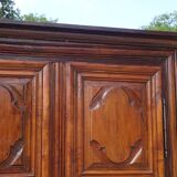 Louis XIII wardrobe in solid walnut