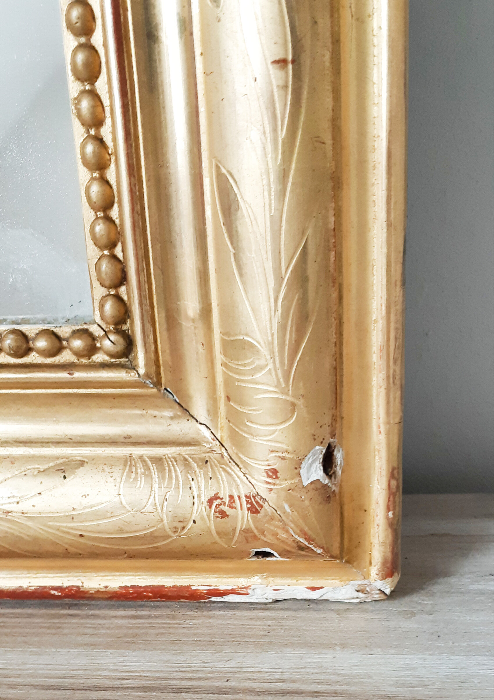 Gilded mirror Louis Philippe 78x60cm