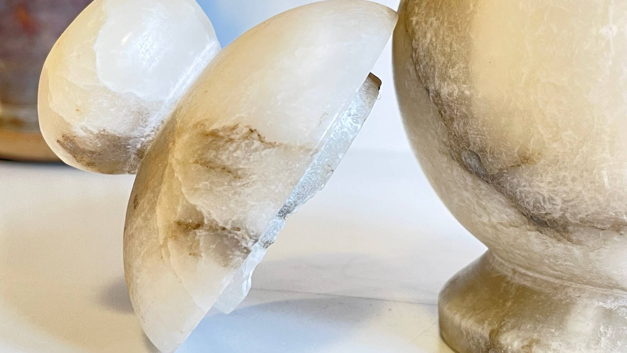 Vintage alabaster stone box