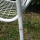 Series of 4 garden armchairs vintage signed EMU model Rio