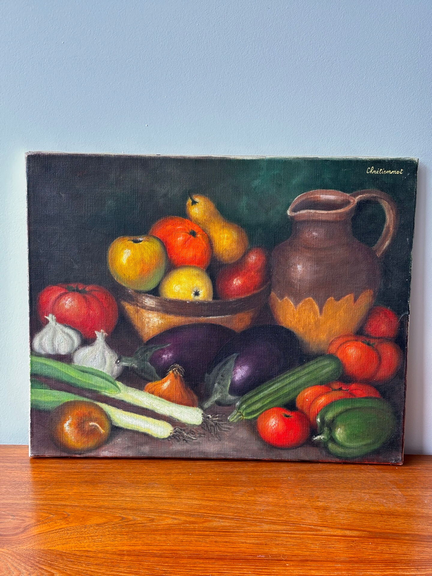 Still life "The Return from the Market" – Signed and dated 1977