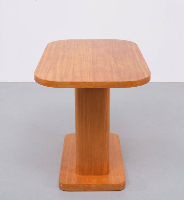Table basse Art Déco en bois d'érable années 1920 Hollande