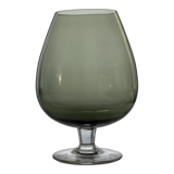 Vase verre fumé, forme verre à cognac, c. 1970