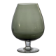 Smoked glass vase, cognac glass shape, c. 1970