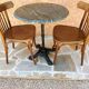 Vintage marble gueridon table 1980s