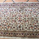 Old Kashmir rug. silk. 150 x 68 cm.
