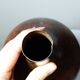 Large decorative metal vase/potiche in a minimalist vintage design