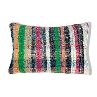 Vintage turkish handmade kilim cushion cover 40x60 cm