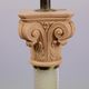 Lamp Tommaso Barbi Murano brass ceramic glass