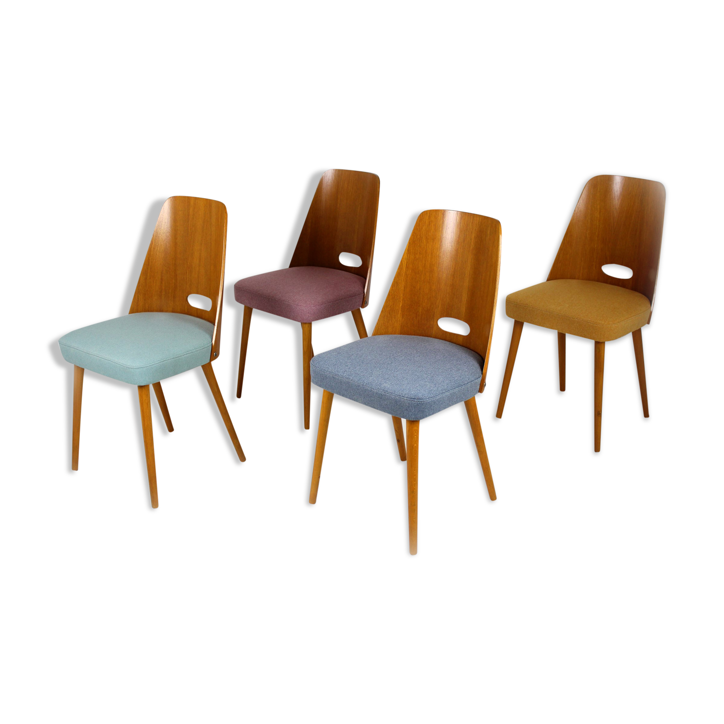 Mid-Century Chairs from ONV Pisek, 1963, Set of 4