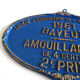 Plaque agricole bleue de 1965