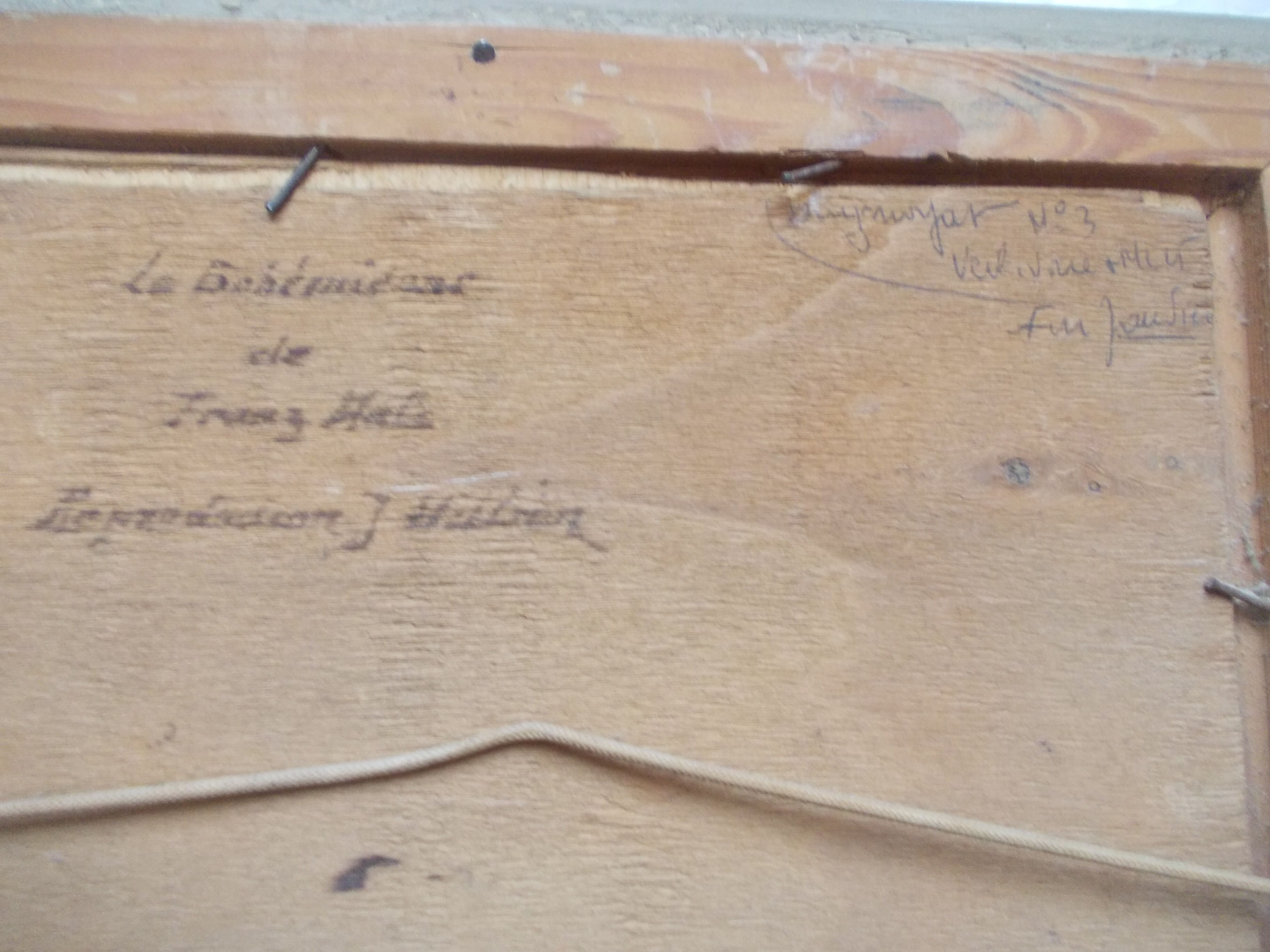 Painting oil on wood painting 1930