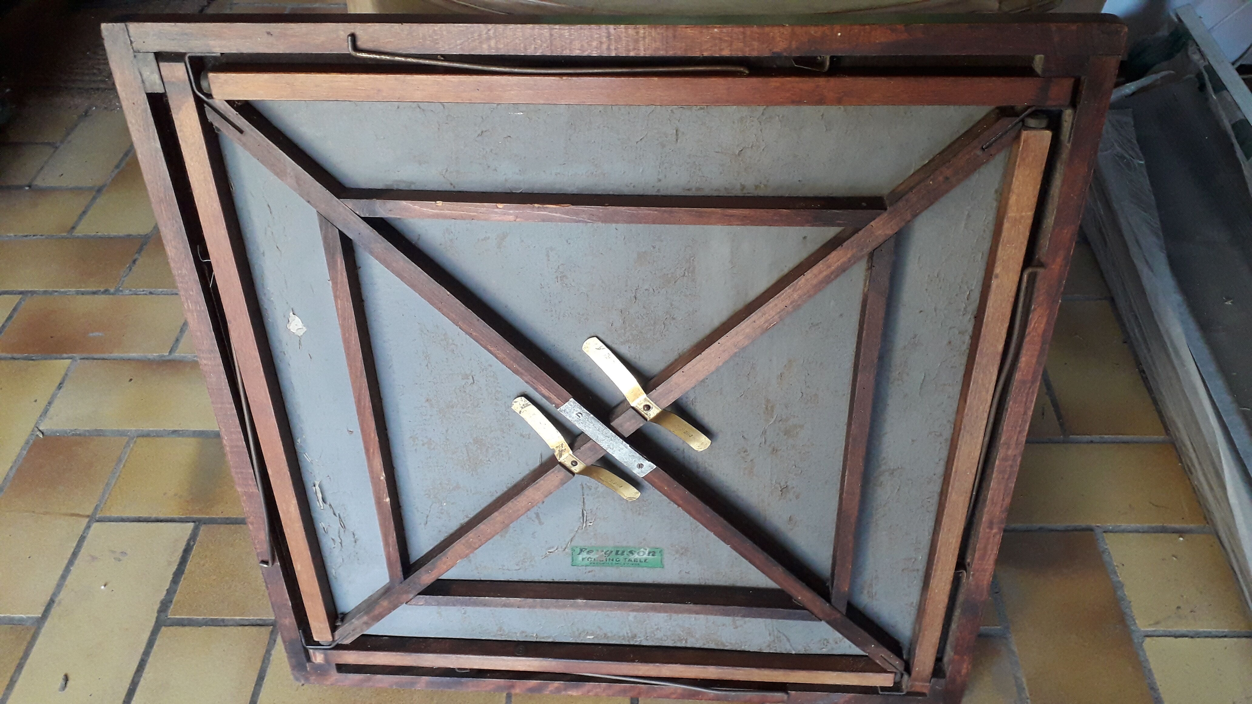 Old folding table