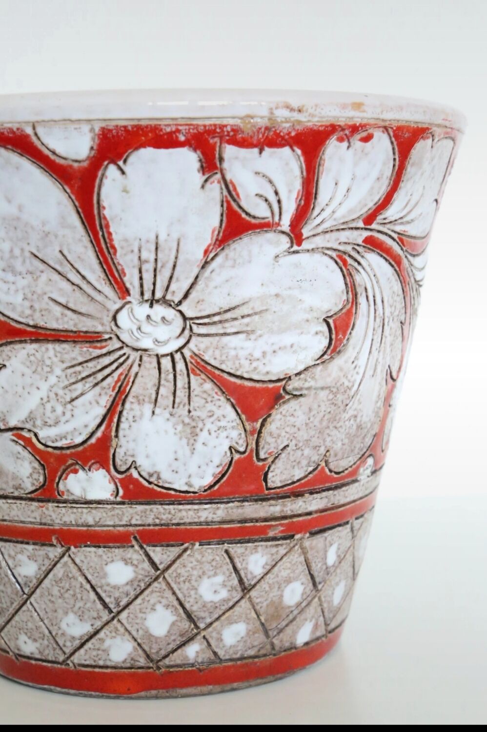 Italian ceramic flowerpot by Fratelli Fanciullacci, circa 1950/60 / size 3