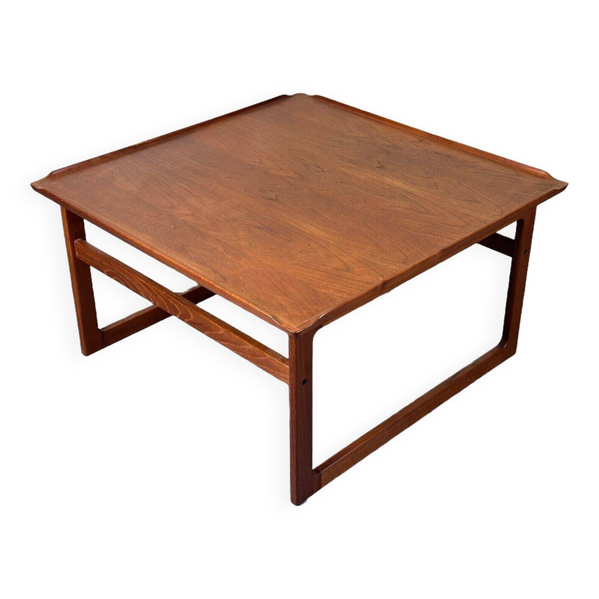 60s 70s teak coffee table Kubus by Jalk Vodder Andersen for Dyrlund Denmark