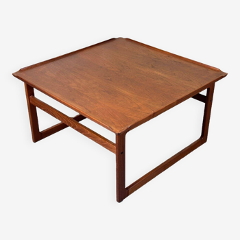 60s 70s teak coffee table Kubus by Jalk Vodder Andersen for Dyrlund Denmark