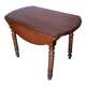 Round folding table in solid wood