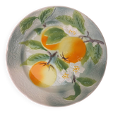 Old barbotine plate, St Clément factory