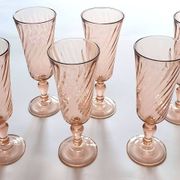 Flutes à champagne rosaline tourbillon arcoroc luminarc