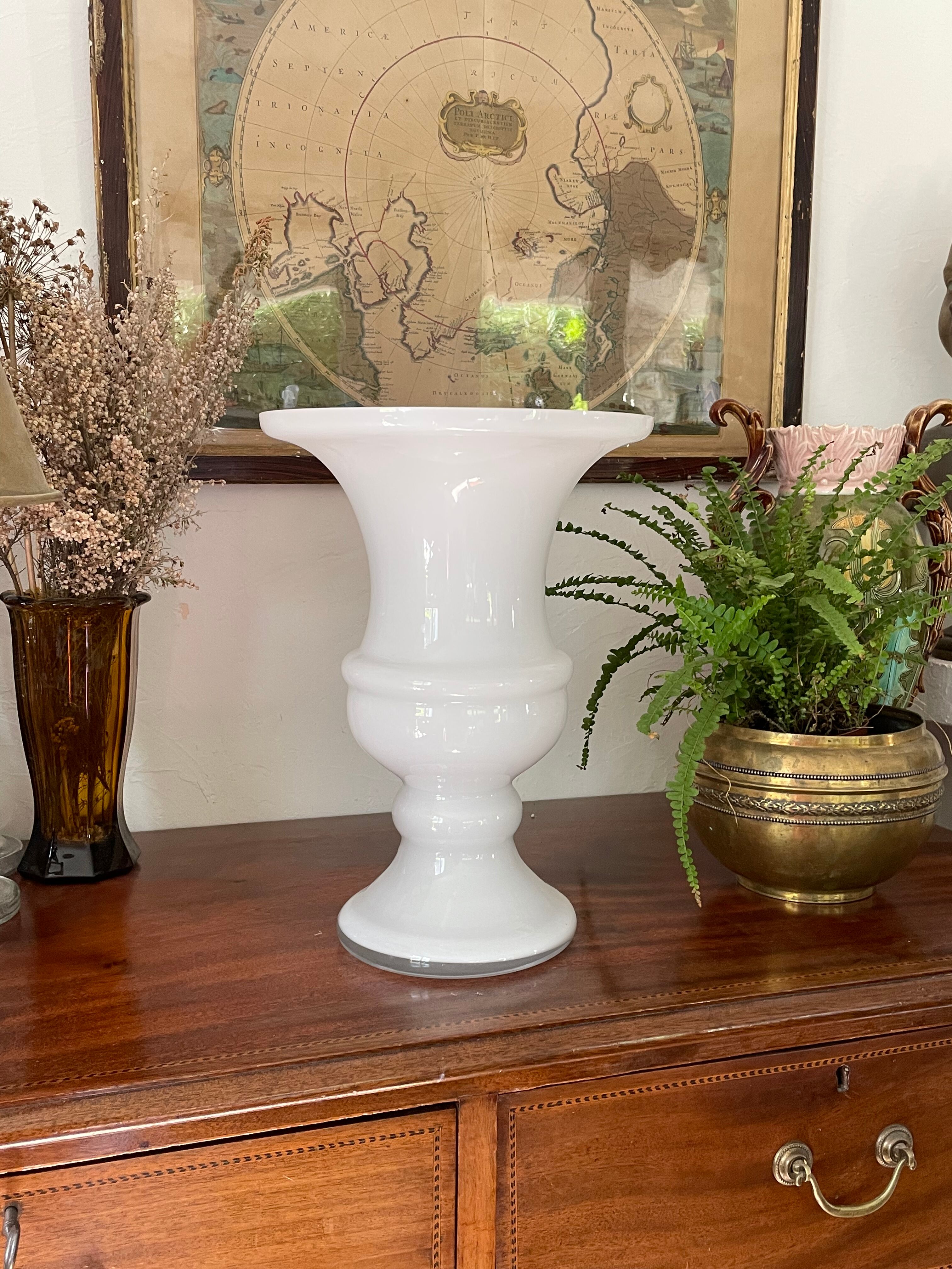 Vase Médicis blanc 34cm