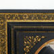 Napoleon III black oval mirror - 69x59cm