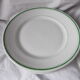 Lot de 6 assiettes blanche et verte