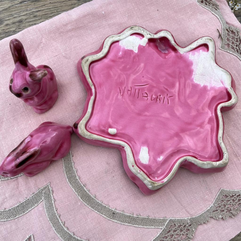 Ceramic vallauris rabbit salt shaker pepper