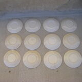 Series of twelve plates in Gien earthenware