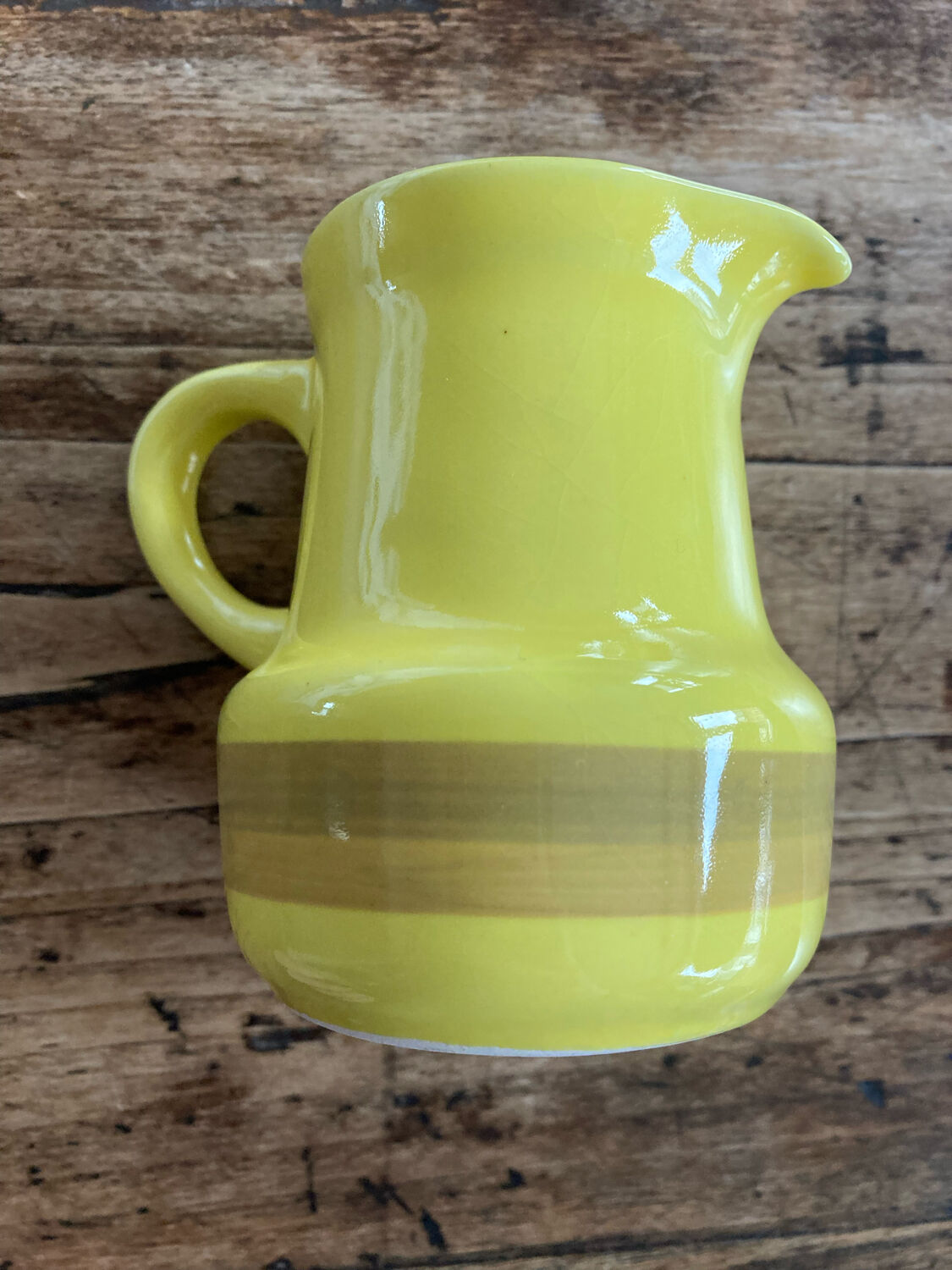 Saint Amand earthenware milk jug