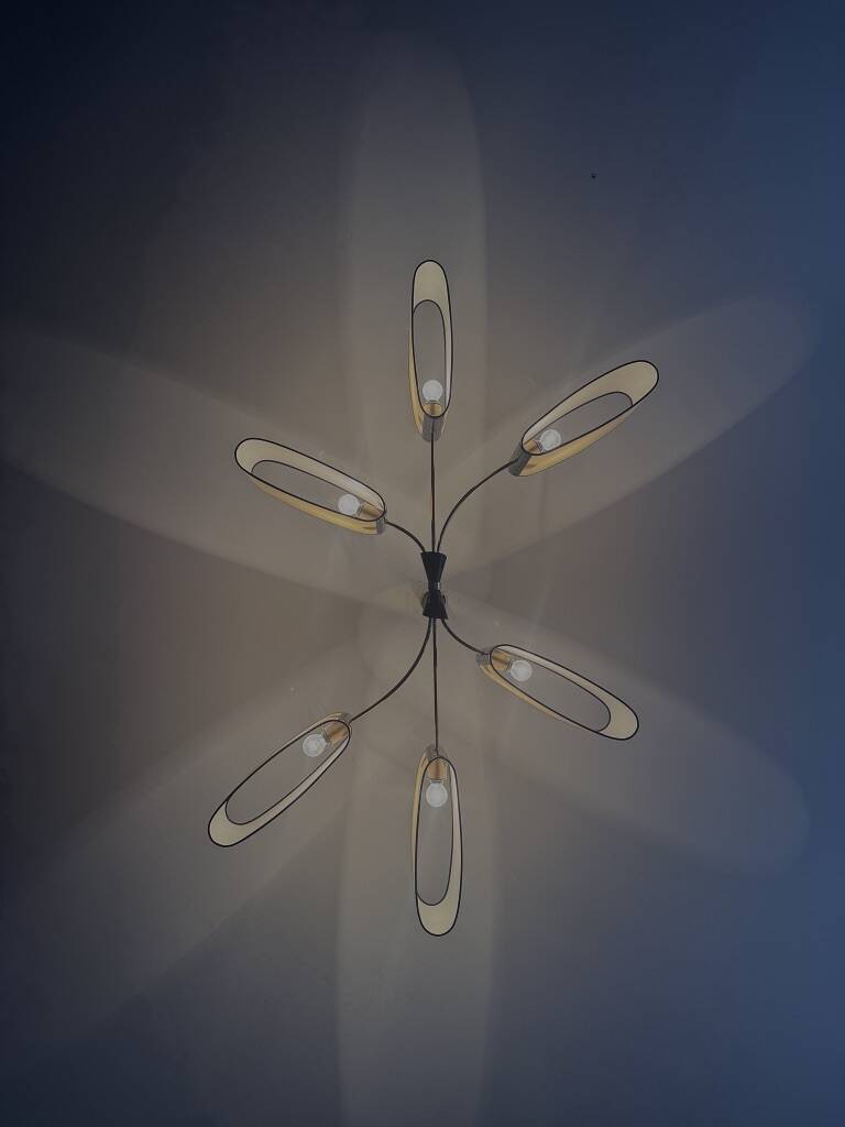 grand lustre maison lunel france 1950