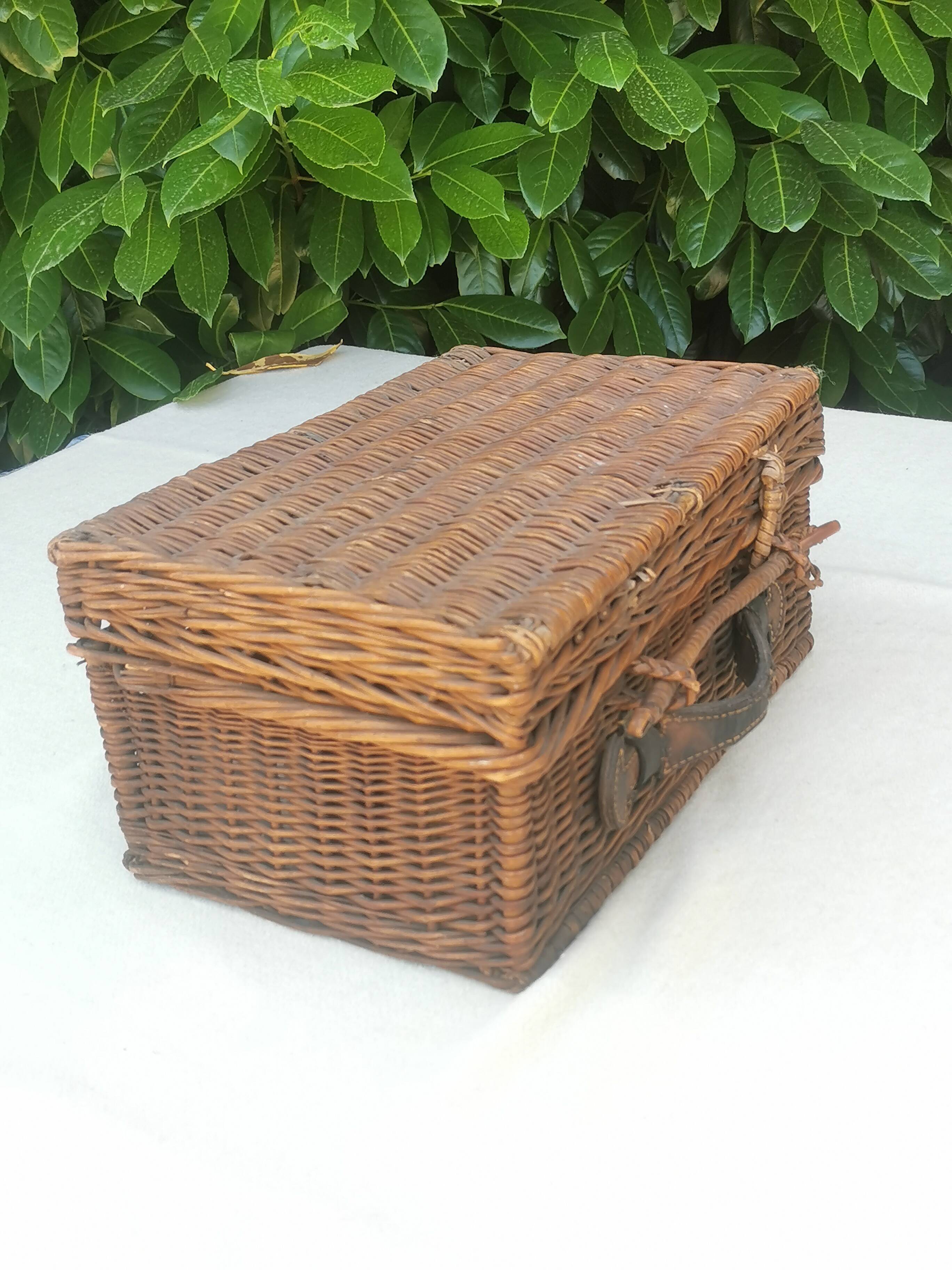 Vintage picnic basket