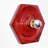 Wall sconce by Hustadt in shiny red