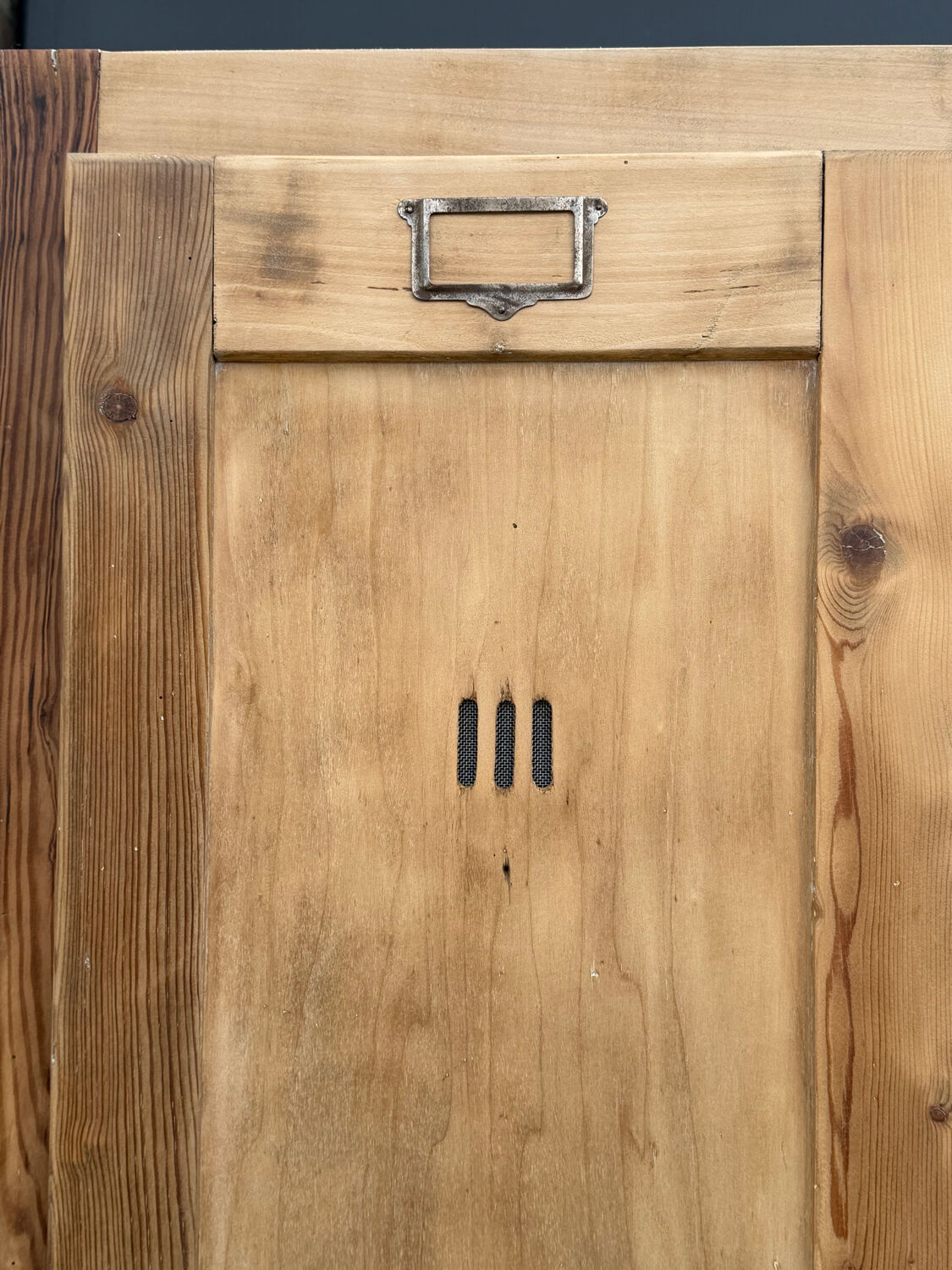 Vintage wooden wardrobe from 1940.