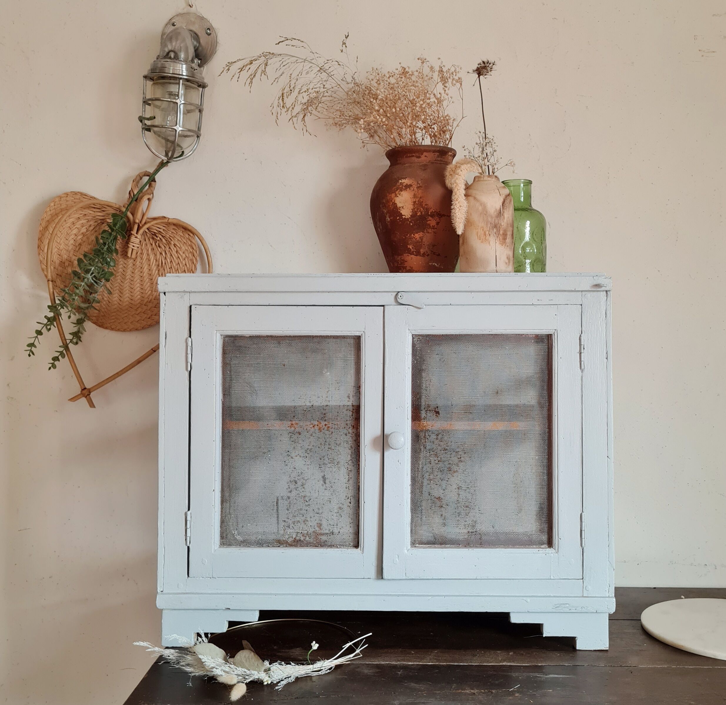 Wood pantry and old fence