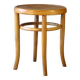 Wooden bistro stool, 44 cm, Bentwood style, Fischel, 1930