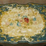 Paire de chaises Regency antiques et table assortie