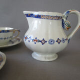 4 cups and saucers & creamer Rouen E. Bourgeois