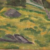 Original Swedish Oil on Panel – “Trees” by Gunnar Wärn – Signed