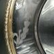 Pair of crystal plate with solid silver strap