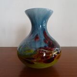 LA ROCHERE crystal vase, multi-layered blown glass, 20th century, labeled