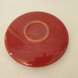 Ceramic empty pocket / bowl with prehistoric Lascaux decor Signed Paule
