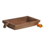 Antique solid wood tray with handle (c.1900) #8