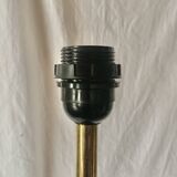 Antique large brass candlestick lamp base