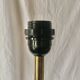 Antique large brass candlestick lamp base