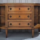 Half-moon Directoire buffet in solid wood in very good condition